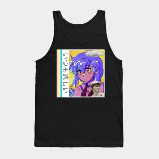 Retro Vaporwave 80s anime aesthetic Tank Top